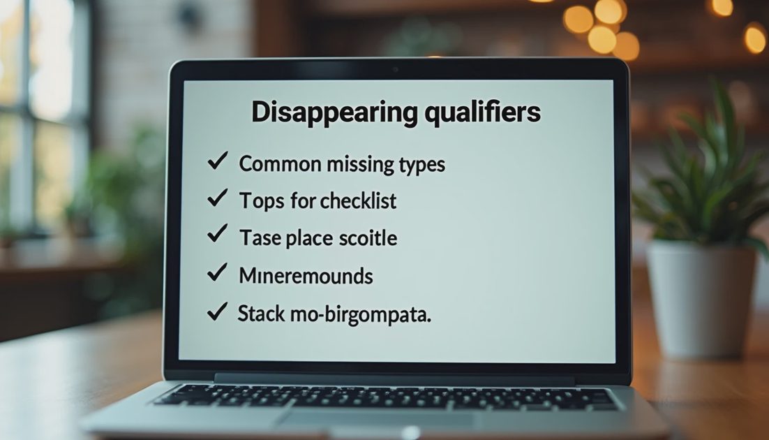Checklist for spotting lost qualifiers after Grok rewrite