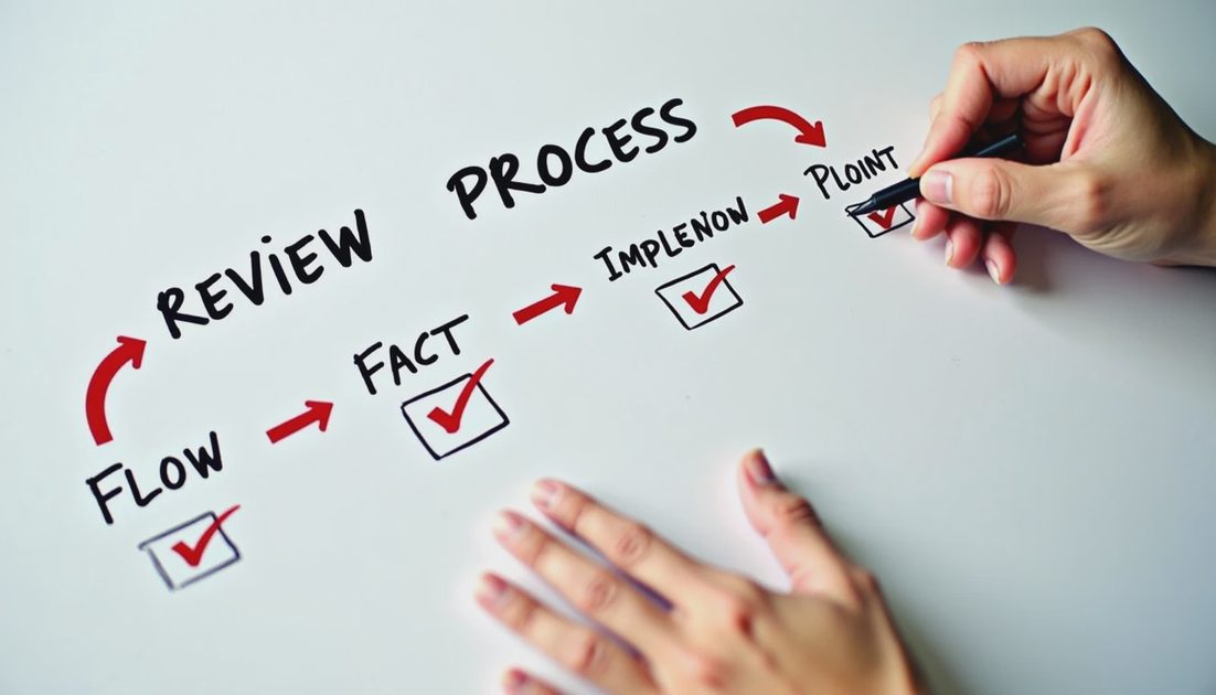 Three-pass review process for Grok-edited copy