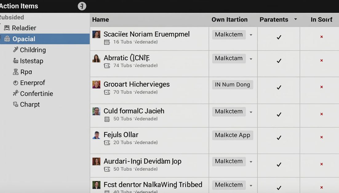 Action list after human review of Grok output